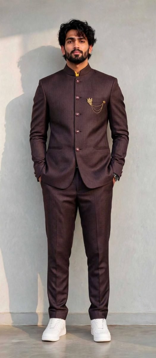 Dark Chocolate Brown Jodhpuri Suit